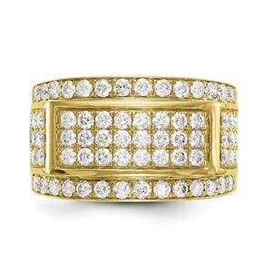 IBGoodman 14k 2 carat Lab Grown Diamond Men's Ring